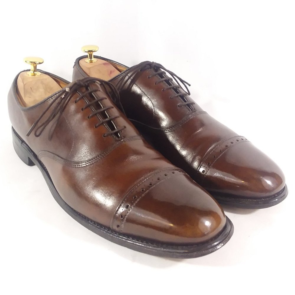 AE 'Byron' Cap Toe Quarter Brogue Oxfords Mens 10A